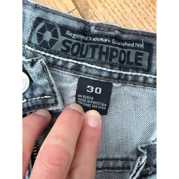 SouthPole Distressed Jeans 4180 Gray Size 30 - Picture 4 of 9
